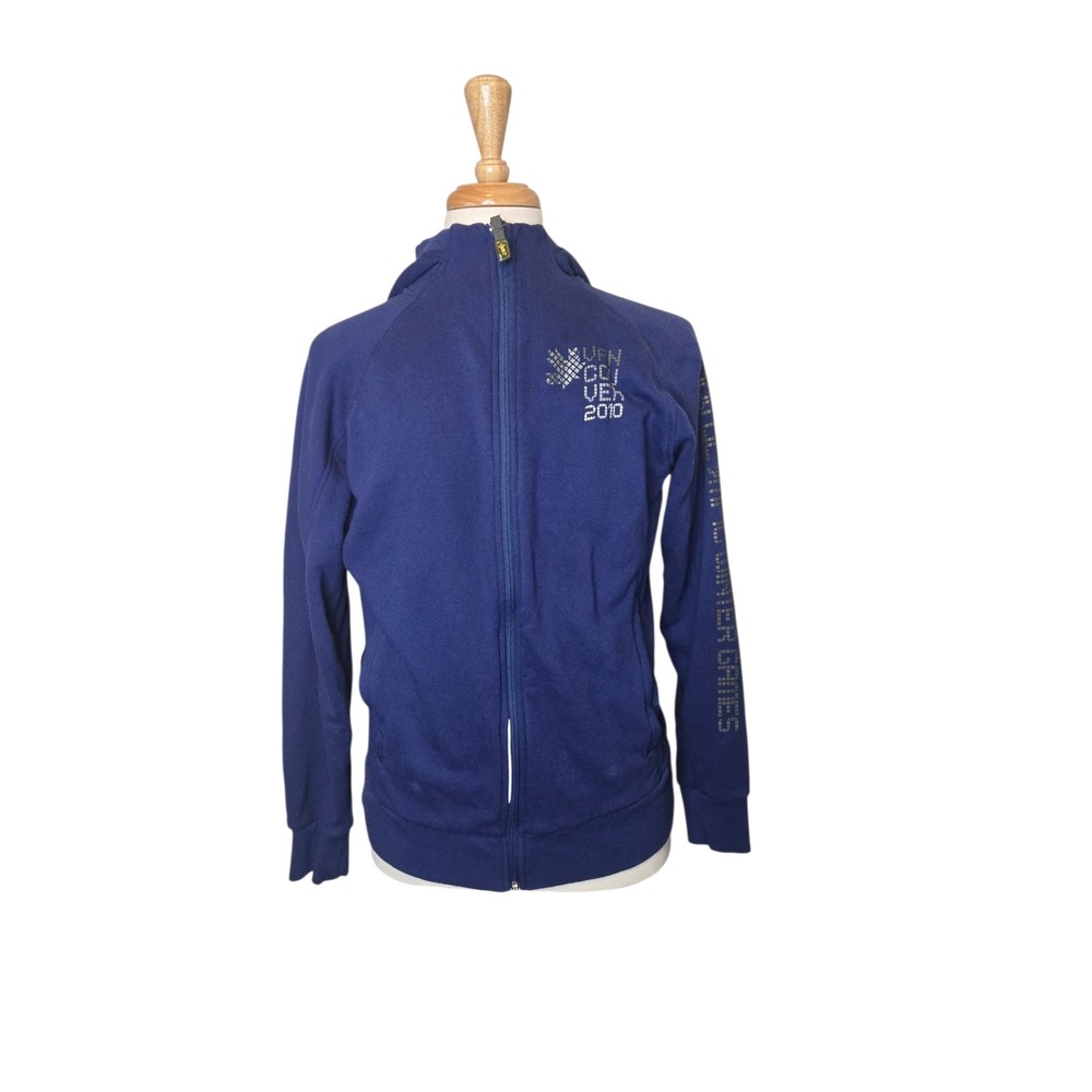 Vancouver 2010 Olympic Games Full Zip Hoodie Blue HBC Hudson's Bay Men's M‎